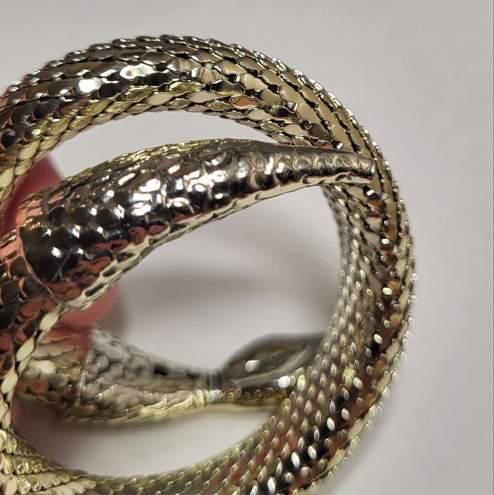 Vintage Whiting & Davis Snake Bracelet - Picture 5 of 8